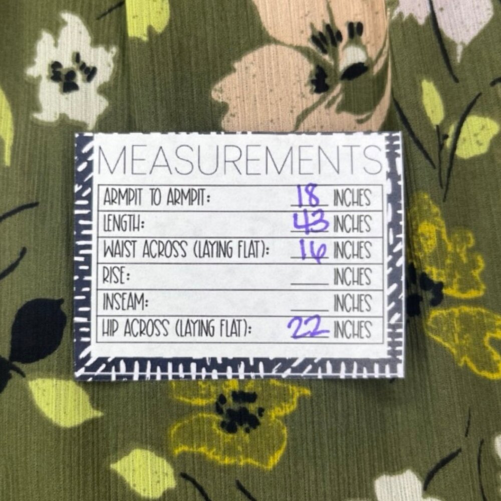 MADEWELL | Olive Green Floral Cinched Waist Wildblooms Midi Dress | Size XXSP - Picture 14 of 14